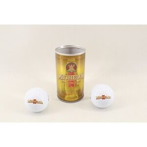 Vintage Michelob Premium Beer Can Containing Two Golf Balls, Opened